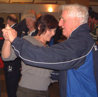 George Dunbar at 87 tripping the light fantastic at Oss